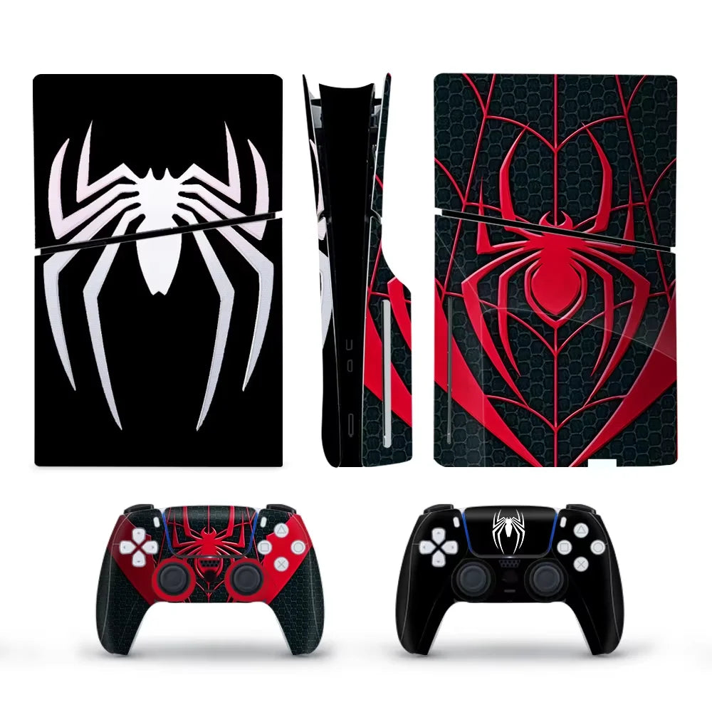 Skin Sticker For PS5 Slim Disc Edition Console Decal Vinyl Cover Case 2PCS Controller Gamepad Dustproof For ‌PS5Slim Accessorie