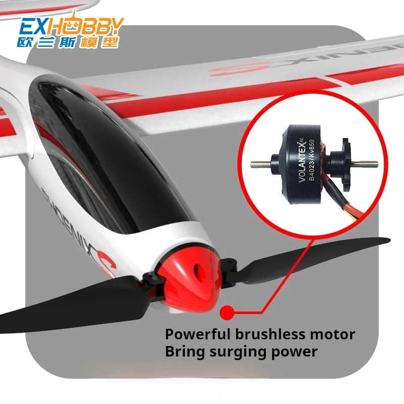 Volantex - Avión Eléctrico de Control Remoto de 1600 mm, Modelo de Ala Fija con Envergadura de 1.6 m, Planeador 742-7, Juguete RC de Espuma para Exteriores, Ensamblado, para Adultos