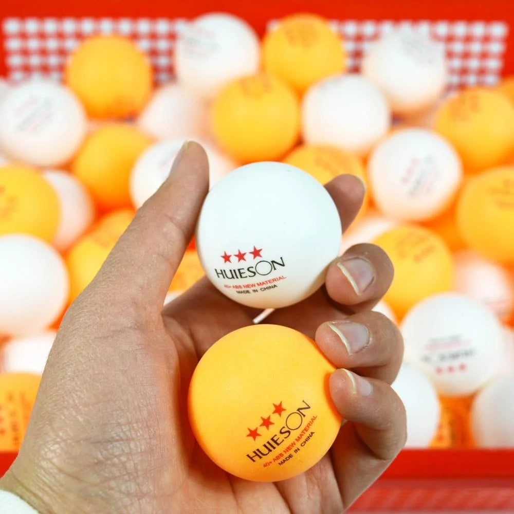 10 Uds Huieson nuevas pelotas de tenis de mesa de plástico ABS 3 estrellas 2,8g 40 +mm pelotas de Ping Pong para pelotas de entrenamiento de partido