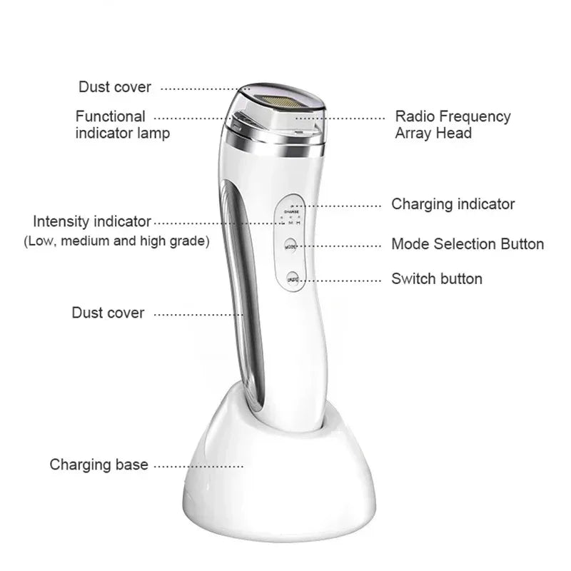 Máquina eléctrica de elevación Facial, matriz de puntos, estiramiento de la piel, rejuvenecimiento, eliminación de arrugas, masajeador Facial, dispositivos de belleza para uso doméstico