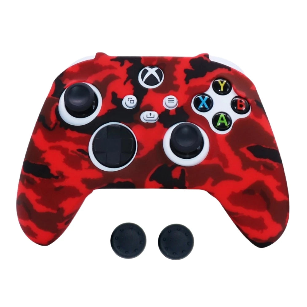 Funda Protectora de Silicona Suave Antideslizante y Antigolpes con Impresión por Transferencia de Agua para Controles de Xbox Series X/S