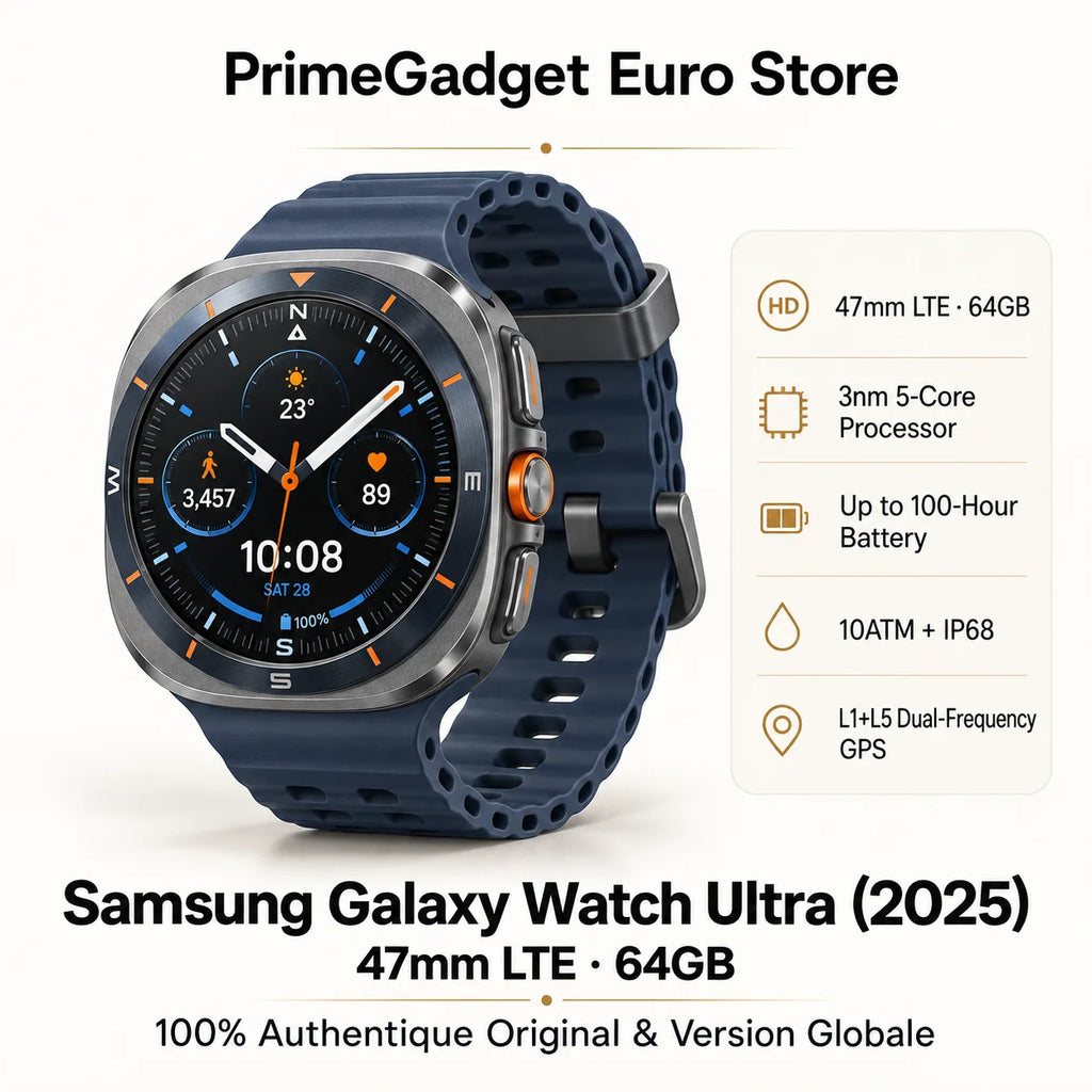 Samsung Galaxy Watch Ultra 2025, Super Amoled, 2+64GB, 1.5 pulgadas, Exynos W1000 (3 nm), 590 mAh, versión LTE, reloj inteligente