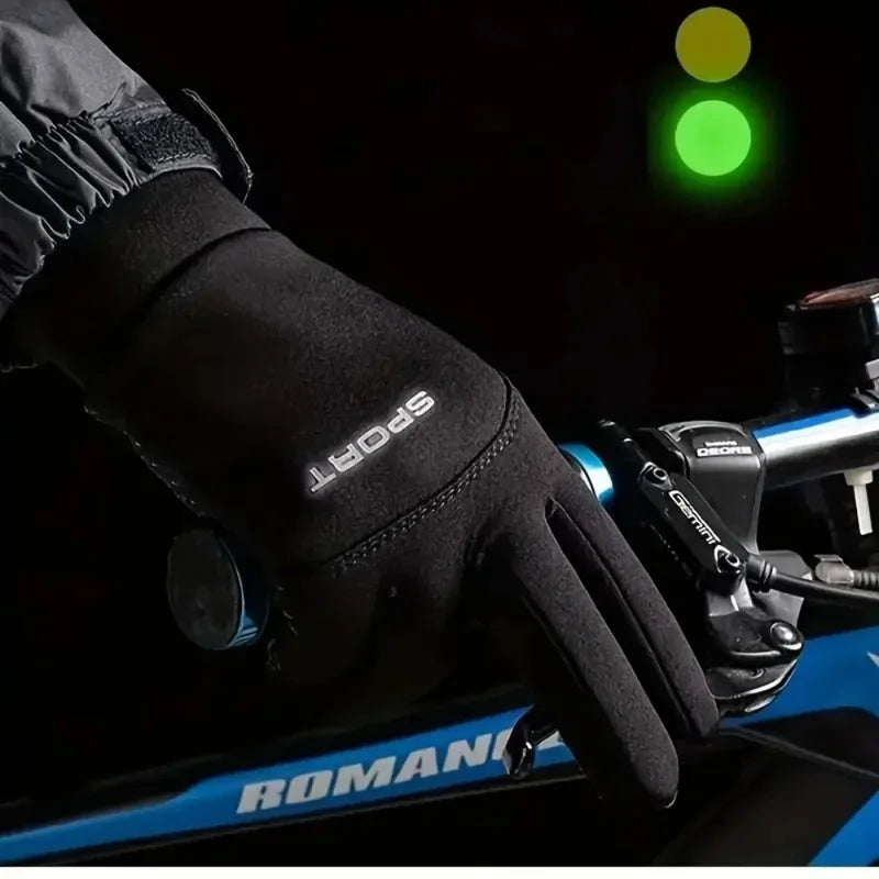 Guantes cálidos de invierno, impermeables, con pantalla táctil, antideslizantes, para montar en motocicleta, suministros para exteriores, para pescar, esquiar y correr