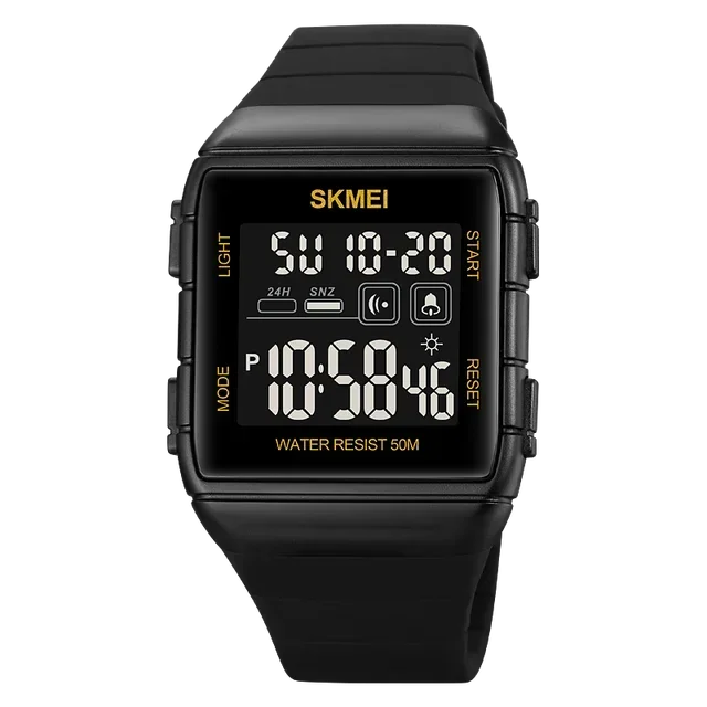 Reloj digital militar para hombre SKMEI 1960, deportivo, con calendario, cuenta regresiva, resistente al agua, a prueba de golpes, reloj de pulsera para hombre 1560