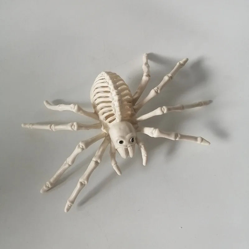 Decoraciones de Halloween: Esqueletos Realistas con Murciélagos y Escorpiones, Huesos de Animales de Plástico para Casas Encantadas, Bares y Bromas