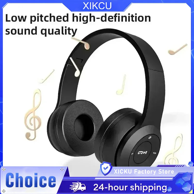 Auriculares Bluetooth Inalámbricos Plegables 5.0 con Sonido HiFi Portátiles de Diadema para Deportes Viajes Juegos Diarios Música