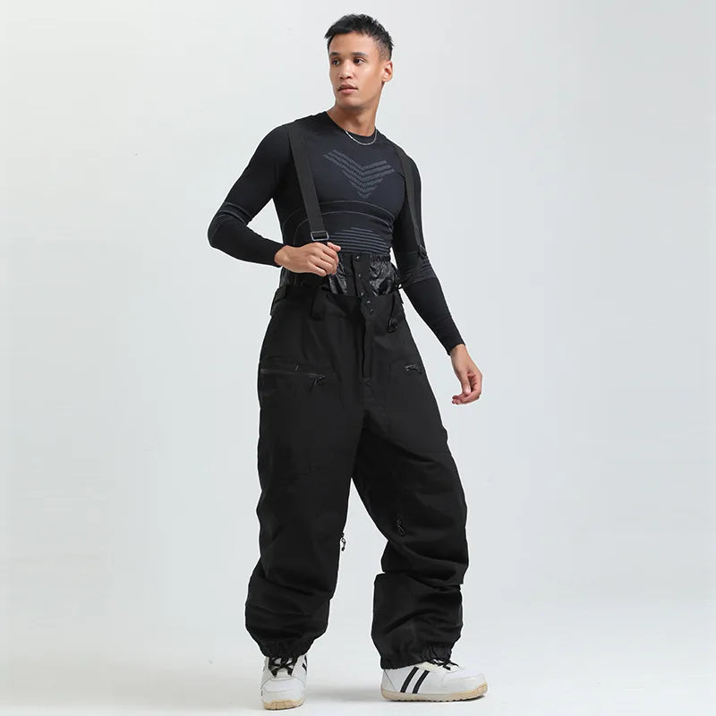 Pantalones de Esquí Gsou para Mujer, Impermeables, para Deportes de Montaña, Invierno, para Hombre y Mujer, Overoles de Snowboard con Tirantes, Pantalones de Nieve Cálidos para -40 Grados