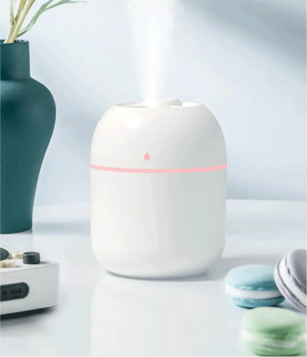 Mini humidificador de gotas de agua, atomizador silencioso portátil USB para el hogar y el escritorio