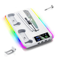Base de refrigeración con estación de carga para mando LED para PS5/Slim/Pro, ventilador de refrigeración de 3 velocidades, accesorios para consola PlayStation 5