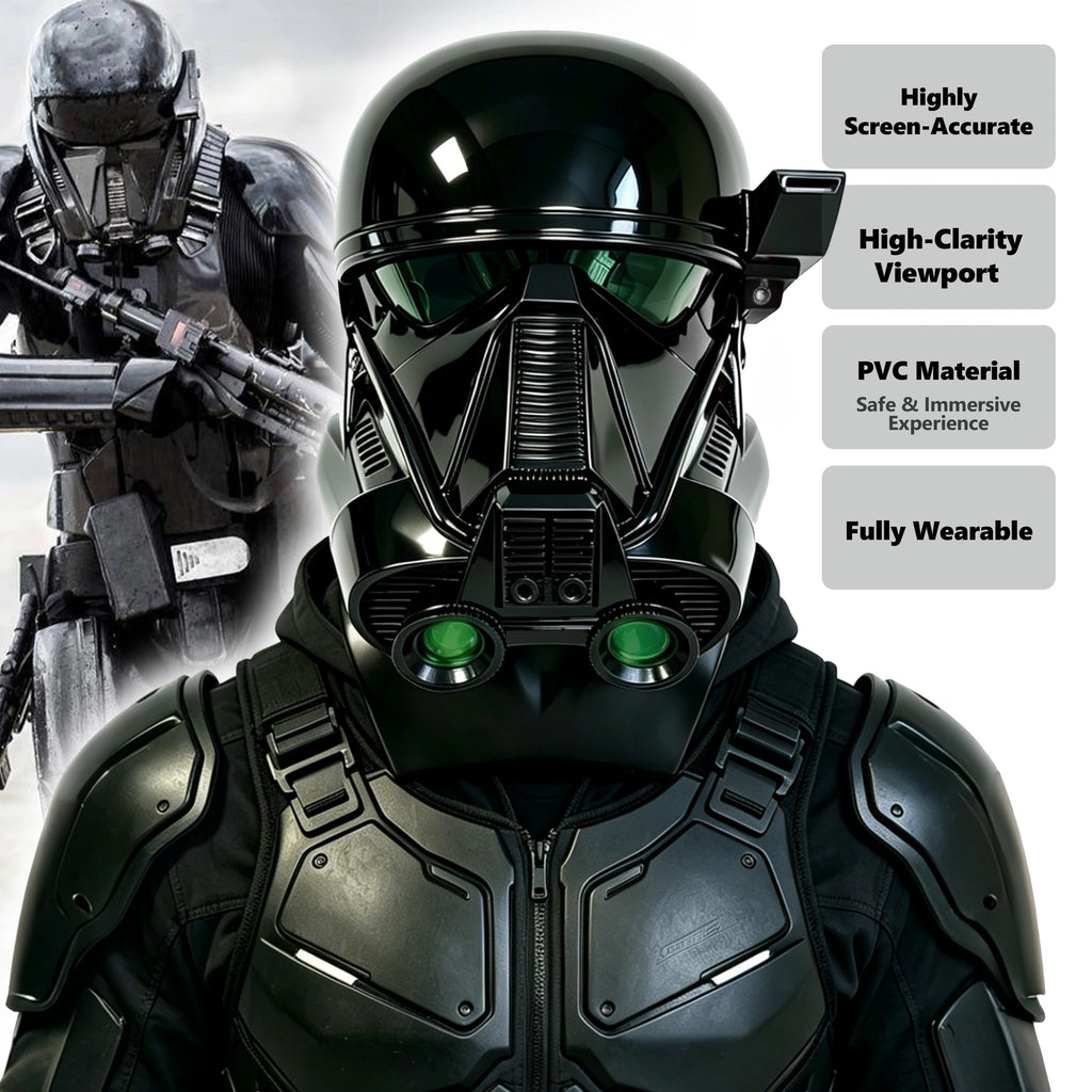 Imperial Death Trooper Helmet Black Series Movie Cosplay Roleplay Adult Collectible Rogue One Helmet Prop