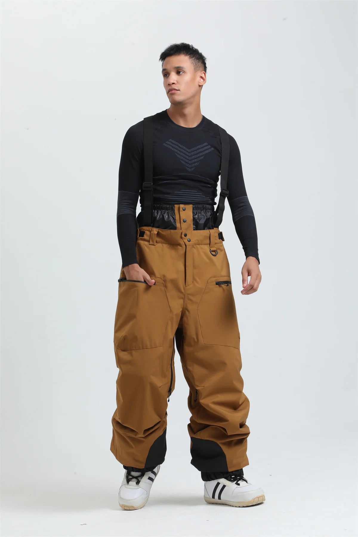 Pantalones de Esquí Gsou para Mujer, Impermeables, para Deportes de Montaña, Invierno, para Hombre y Mujer, Overoles de Snowboard con Tirantes, Pantalones de Nieve Cálidos para -40 Grados