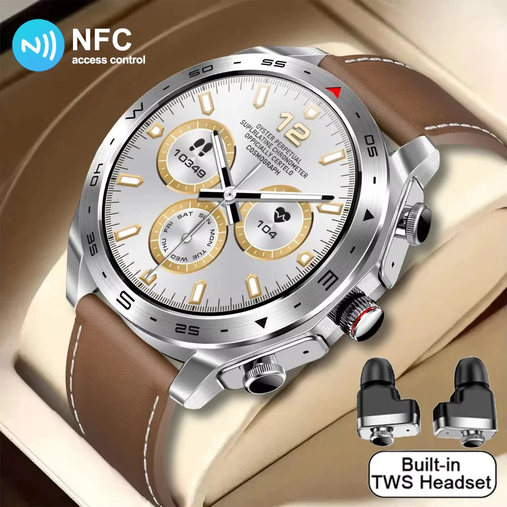 Nuevo reloj inteligente T95 con auriculares Bluetooth 2 en 1, altavoz integrado, calidad de sonido Hi-Fi y tapones con cancelación de ruido