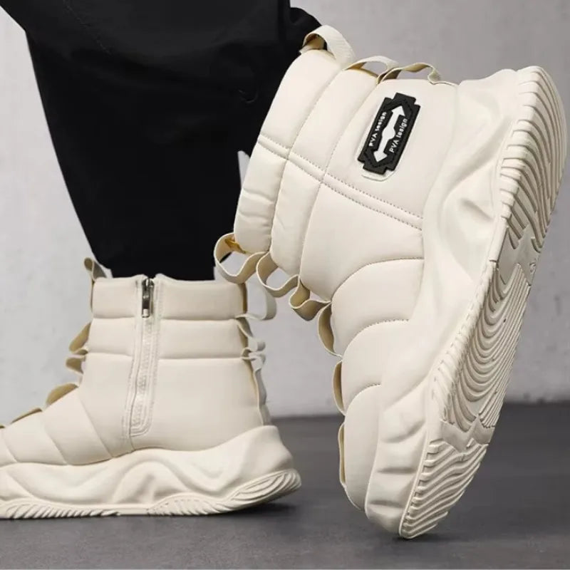 2025 Botas de invierno para hombre, extremadamente frías, menos 40 grados, zapatos de algodón cálidos y gruesos de terciopelo de alta calidad, Botas de esquí al aire libre