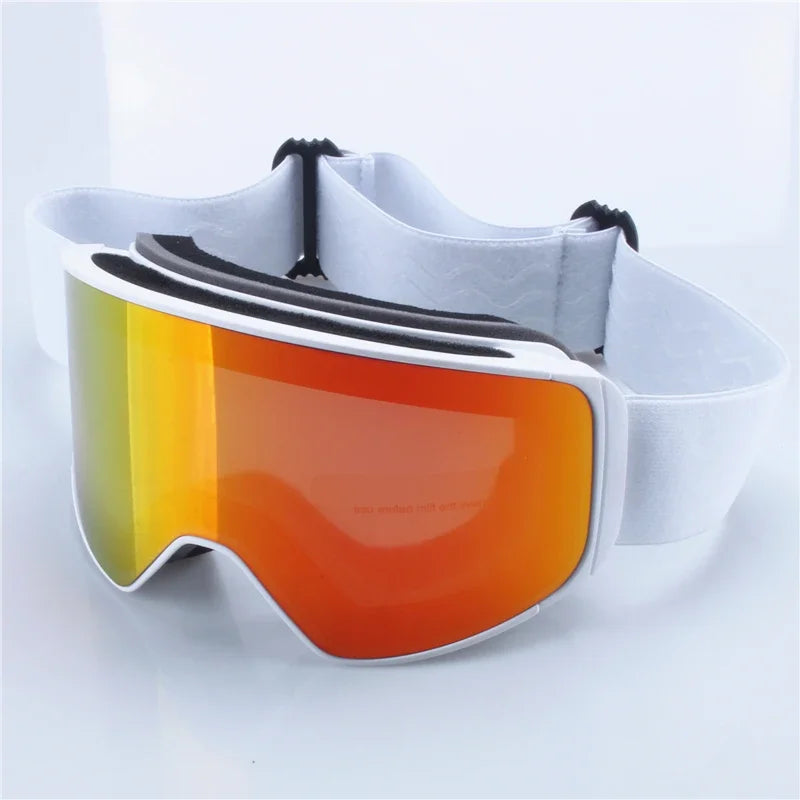 Gafas de esquí con lentes magnéticas, doble capa, tratamiento antiniebla y protección UV para esquí y snowboard. Alta definición y claridad. Modelo unisex.