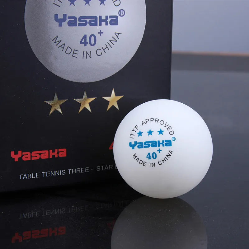 Pelotas de tenis de mesa Yasaka ABS 3Stars, nuevo material, pelota de ping pong con costuras 40+, para entrenamiento y competición, pelotas duraderas