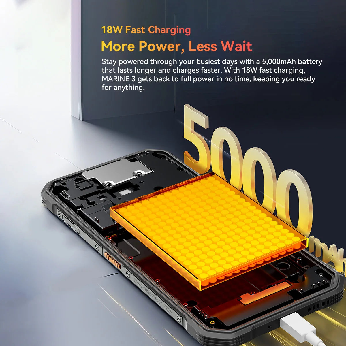 Teléfono inteligente ultrarresistente Blackview OSCAL MARINE 3, pantalla HD de 6,56" a 90 Hz, Helio G81, cámara de 13 MP + 16 MP, batería de 5000 mAh, móvil con Android 16
