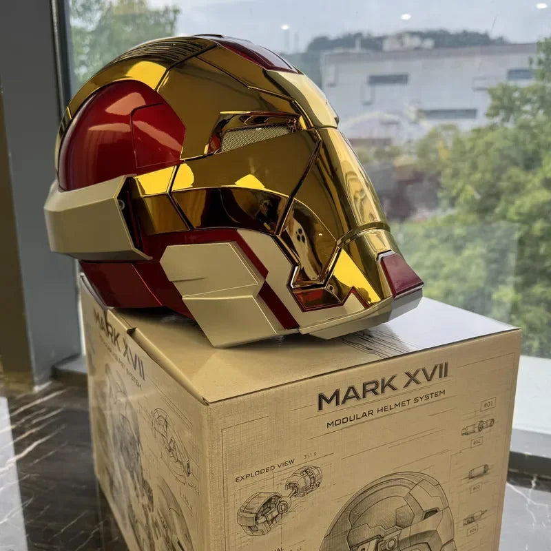 Casco MK17 recién actualizado con control remoto por voz, apertura automática de la máscara, pulverizador y equipo de colección de máscaras mecánicas