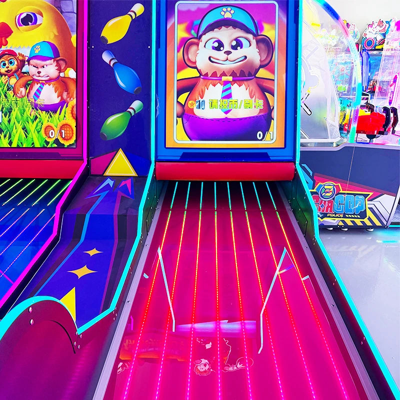 Máquina de Juego de Bolos Arcade, Equipo de Entretenimiento Interactivo para Locales Comerciales