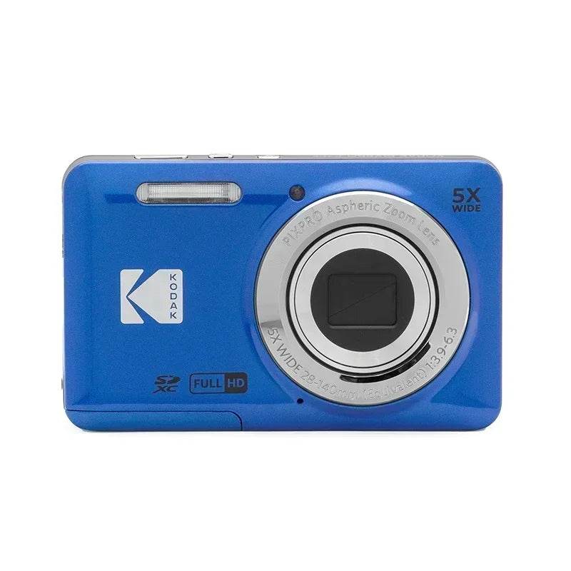 Cámara digital KODAK PIXPRO FZ55 genuina de 1080P Full HD y 16MP con pantalla LCD de 2.7 pulgadas, cámara para vlogging con zoom óptico 5X y gran angular de 28 mm para video
