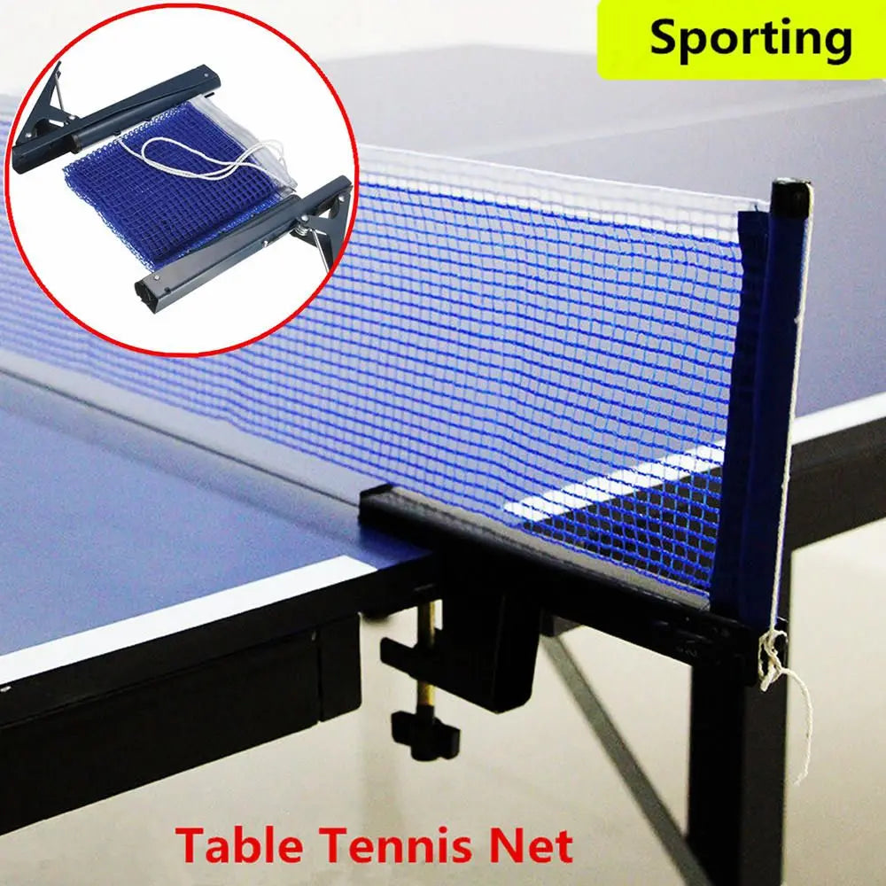 Juegos de repuesto, suministros deportivos, suministros de entretenimiento, malla de tenis de mesa, red de tenis de mesa, rejilla de Pong, estante de red de mesa