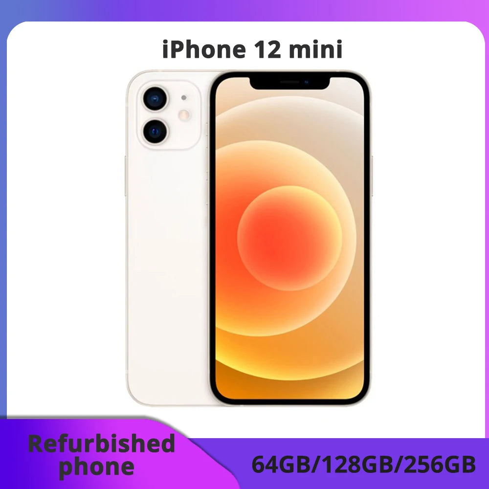 Teléfono reacondicionado Apple iPhone 12 Mini iOS A14 Bionic Hexa Core excelente estado 64/128/256 GB ROM 4 GB RAM