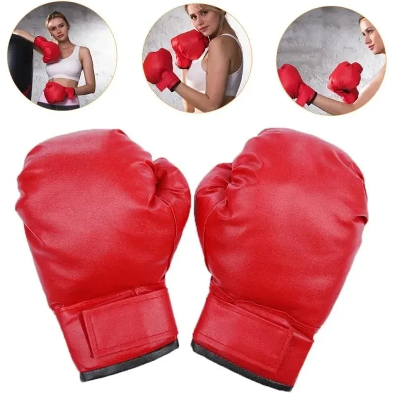 Guantes de boxeo MMA profesionales, guantes extendidos de cuero PU resistentes al desgaste, guantes de entrenamiento Kickboxing MMA para entrenamiento físico