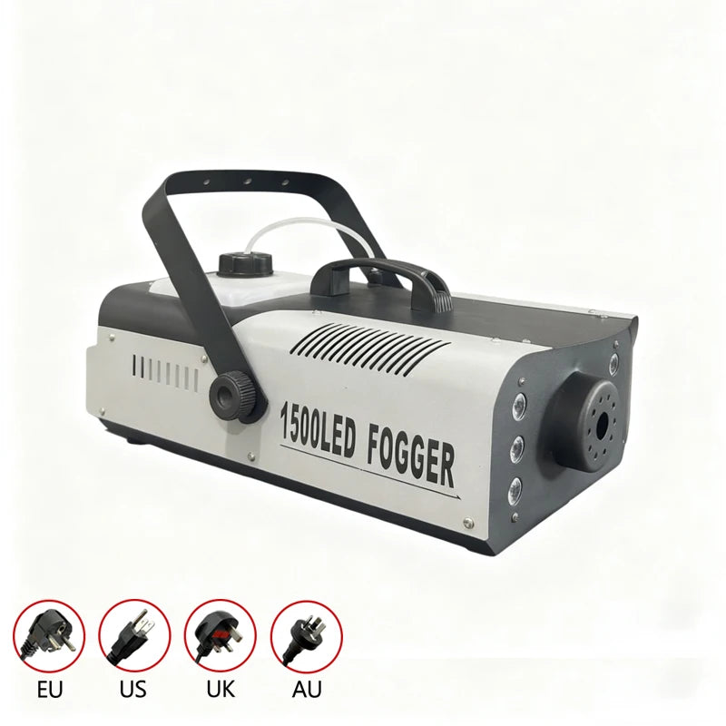 Máquina de Humo de Alta Potencia de 1500W con Control Remoto con Cable, Salida Continua, para Grandes Eventos, Bodas, Fiestas, Bares, KTV