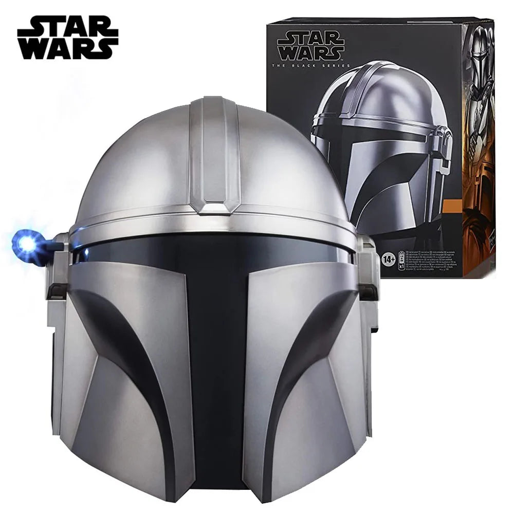 Casco electrónico premium de The Mandalorian de Star Wars The Black Series de Hasbro, máscara de juguete para cosplay a escala 1:1, regalo de Navidad F0493