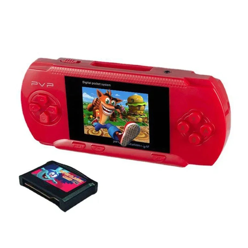 Consola de juegos portátil PVP 3000 con juegos retro integrados - Reproductor de videojuegos portátil de 2,4 pulgadas, salida AV, sistema de juegos electrónico