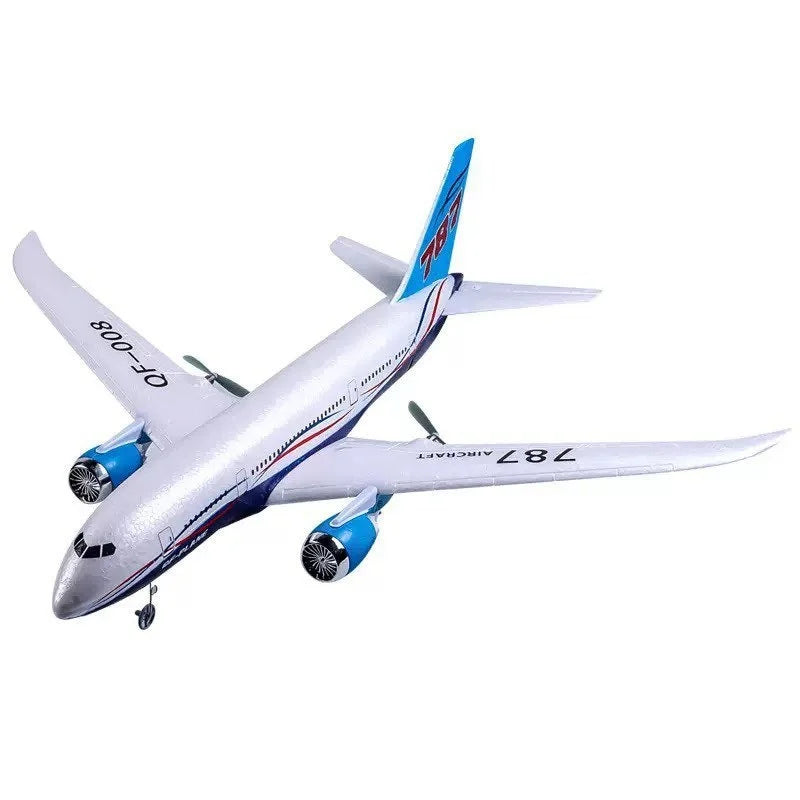 Avión RC Boeing 787 de Tres Canales, Ala Fija, Espuma EPP, Planeador, Avión Civil, 2.4G, Giroscopio, Modelo de Avión a Control Remoto