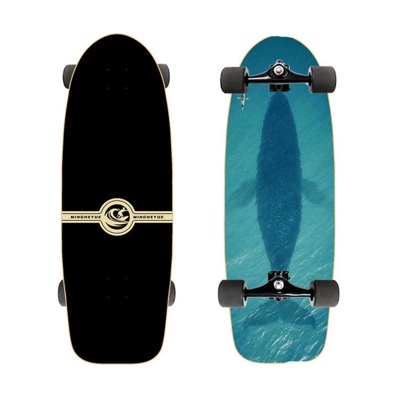 Tabla de Surfskate para Carving en Tierra, Longboard Deportivo, Skateboard Completo para Pumping, Tabla de Arce, Eje CX4, 76cm