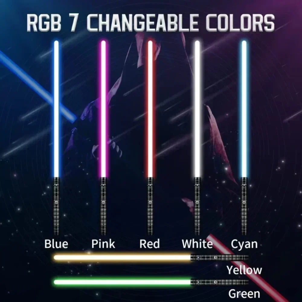 WS Lightsaber Laser Toys RGB Metal Light Saber Sword De Luz Kpop Lightstick Espada Rave Lightsaber Flashing Toy