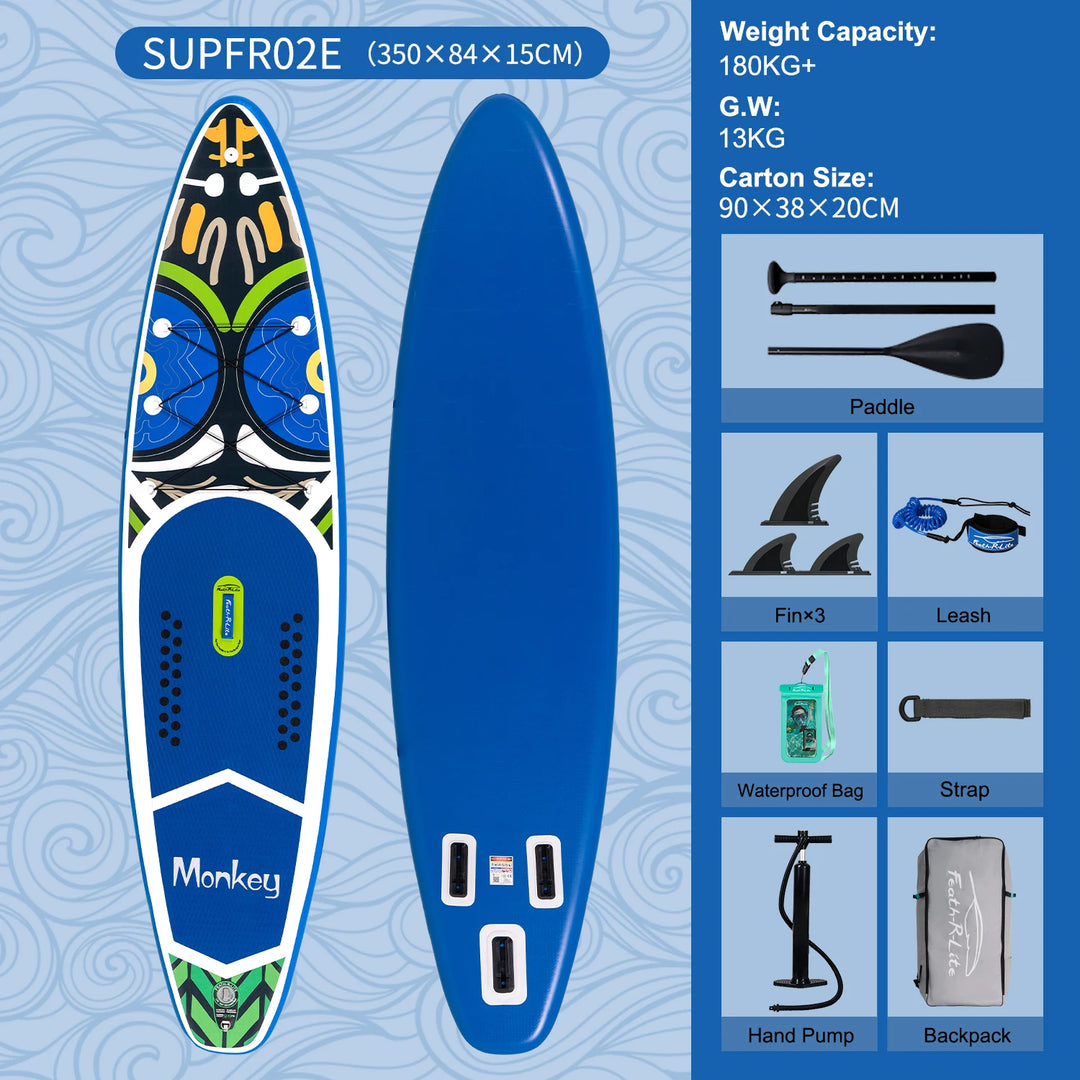 Tabla de Paddle Surf Inflable FunWater, Tabla de Remo, Tabla de Surf, Tabla SUP, 320-385CM, Tabla de Remo Antideslizante para Deportes Acuáticos
