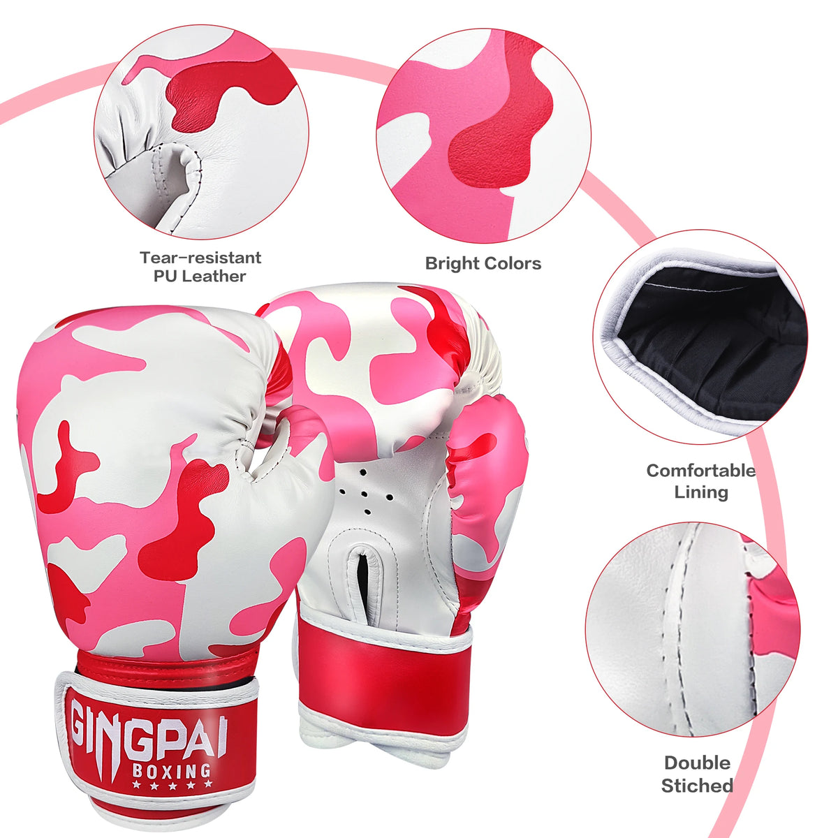 Gran oferta, 1 par, regalo para niños, Kickboxing, Kick Box, entrenamiento, saco de arena, guantes de lucha deportivos, guante de boxeo MMA