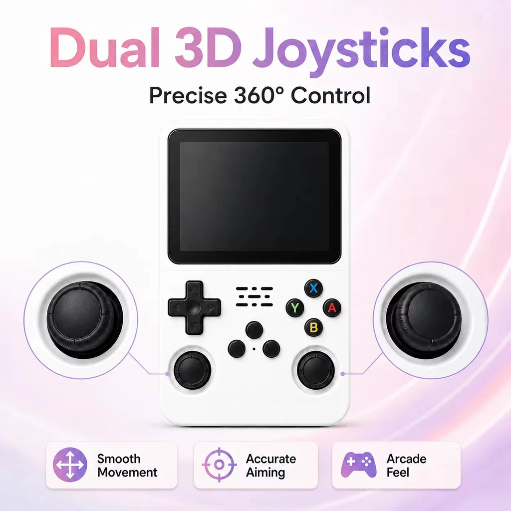 R36S Original Retro Handheld Game Player 100% Arkos System 3.5" Screen Portable Emulator Handheld Game Console Christmas Gift