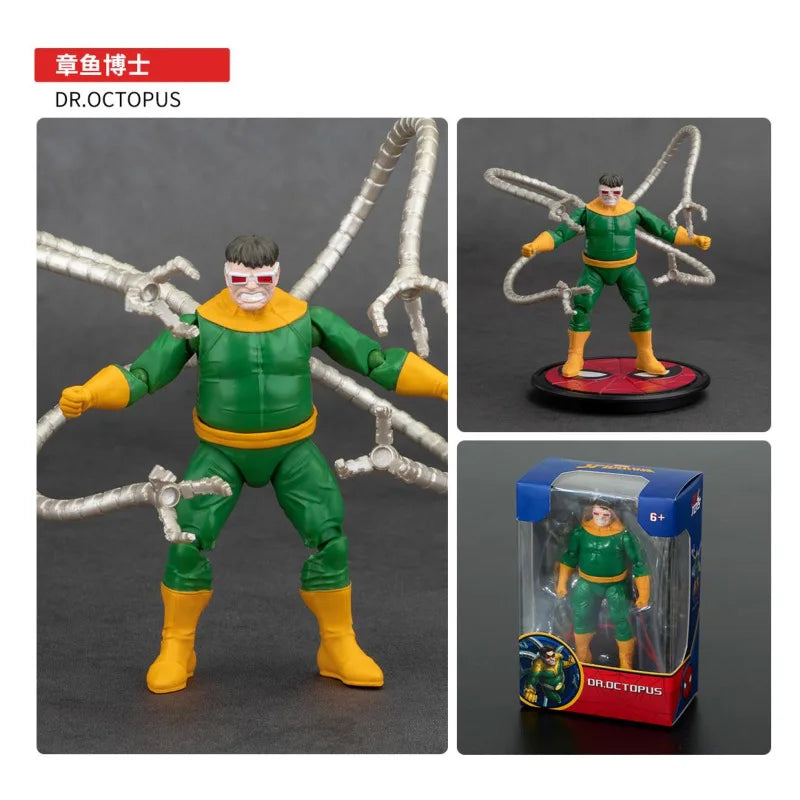 ZD Original Spider Man 4 pulgadas verde GOBLIN Doctor pulpo VENOM figuras de acción MILES GWEN ELECTRO SCARLET SPIDER 2099 juguetes de rinoceronte