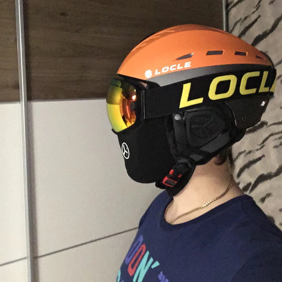 LOCLE-casco de esquí profesional para hombre, mujer y niño, casco de esquí para patinaje sobre nieve, Snowboard, moto de nieve, monopatín, tamaño 52-61cm