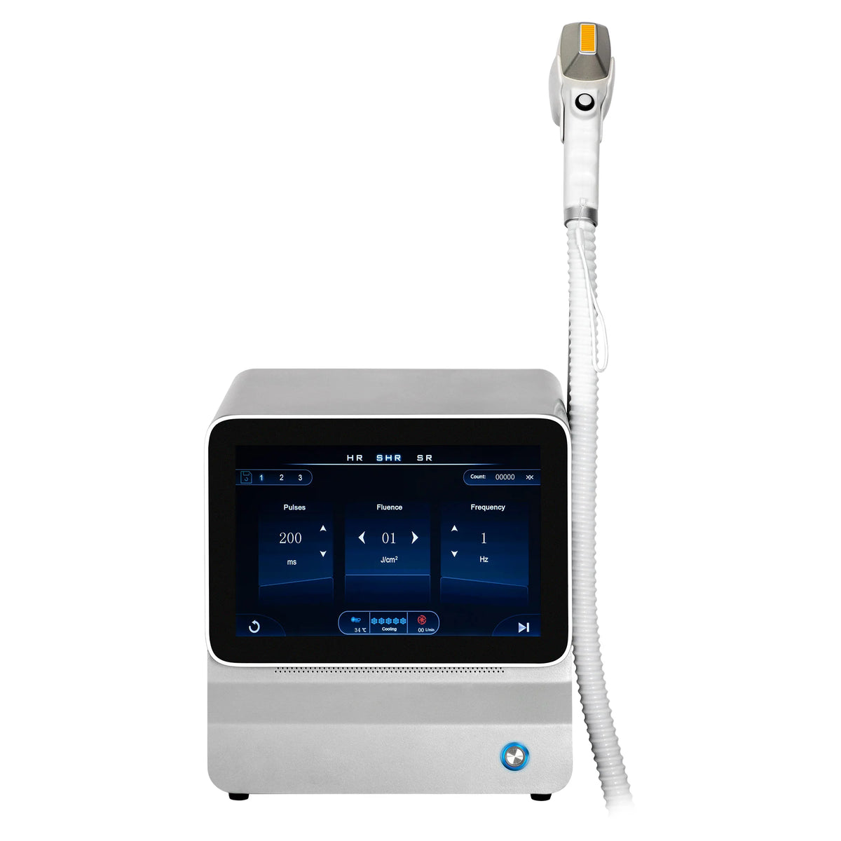 Máquina de Depilación Láser de Diodo 808nm Ice Platinum de 4500W, Depiladora Permanente e Indolora para Cuerpo, Rostro y Axilas con Cabezal de Enfriamiento