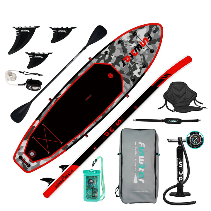 Tabla de Surf Inflable para Deportes Acuáticos, Jet Ski, Stand Up Paddle, Diseño 2025