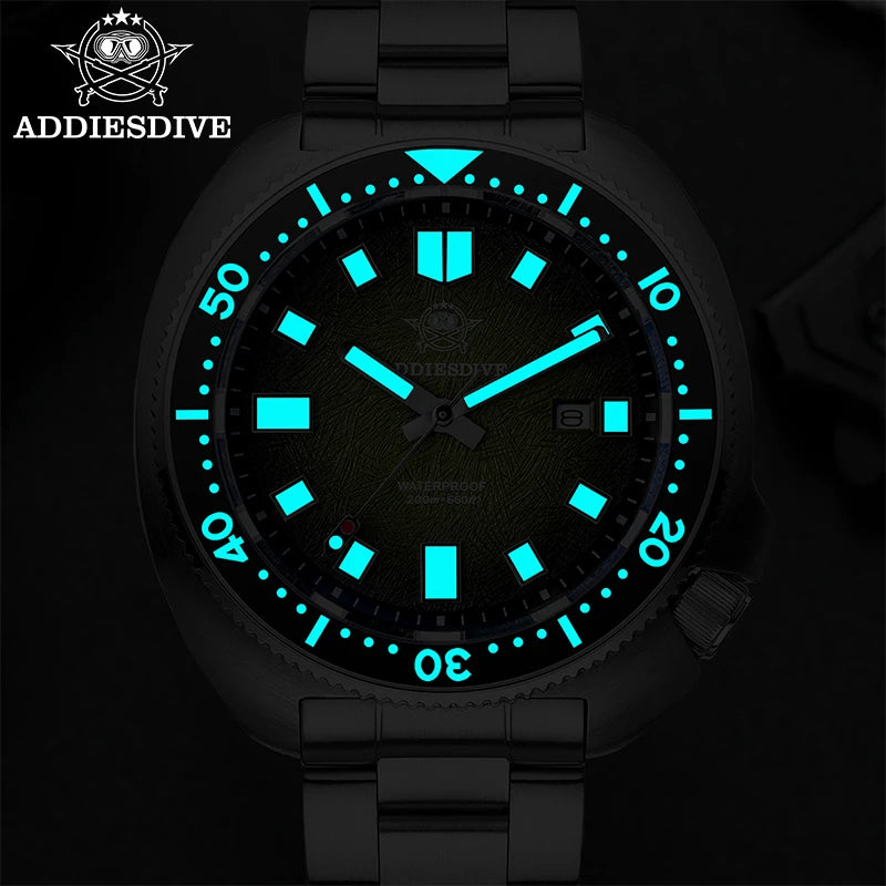 Reloj de pulsera para hombre ADDIESDIVE Japan2115, cristal de zafiro, luminoso ultra brillante BWG9, resistente al agua 200m, reloj de cuarzo de lujo
