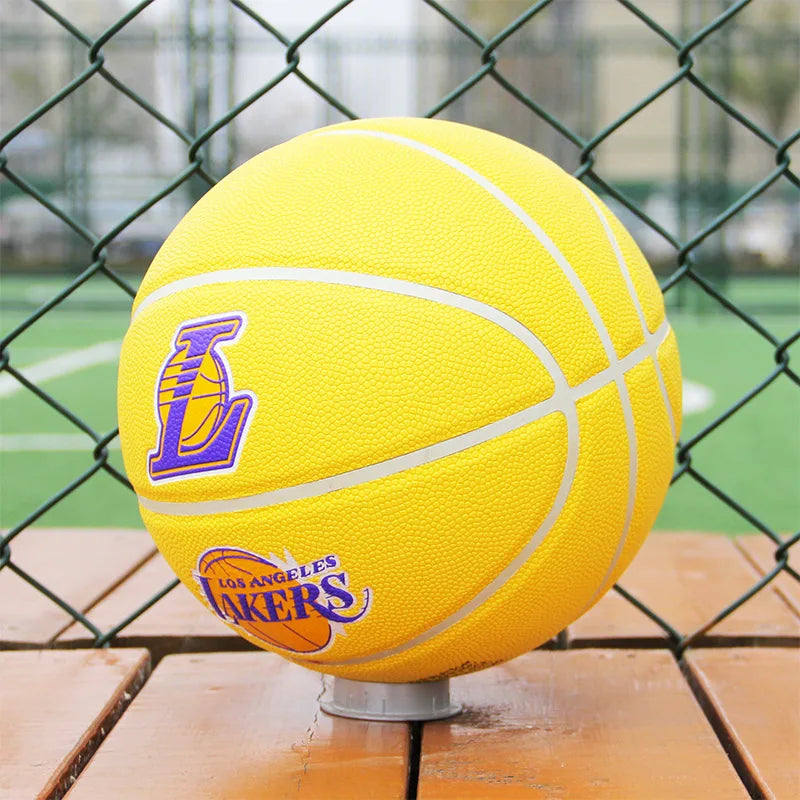 Balón de baloncesto Sanhuan Original, tamaño 7, pelota de baloncesto estándar de goma de alta calidad, deportes de entrenamiento al aire libre o interior