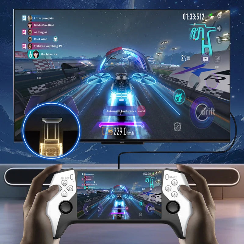 Consola de Juegos de Bolsillo con Pantalla Grande, Estilo Retro de Alta Definición, Miniatura con Joysticks Dobles, Estilo Arcade de Lucha para Dos Jugadores