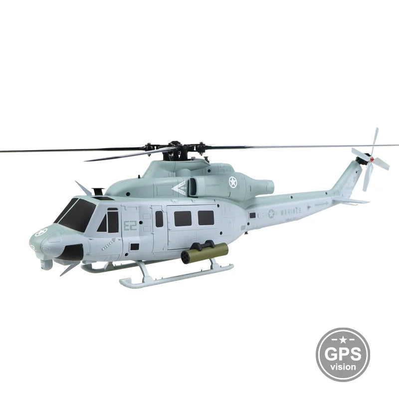 Helicóptero RC GOOSKY E2 GPS Edición Militar, Modelo a Escala, Apariencia Realista, Posicionamiento GPS, Perfecto para Entusiastas del Vuelo RC