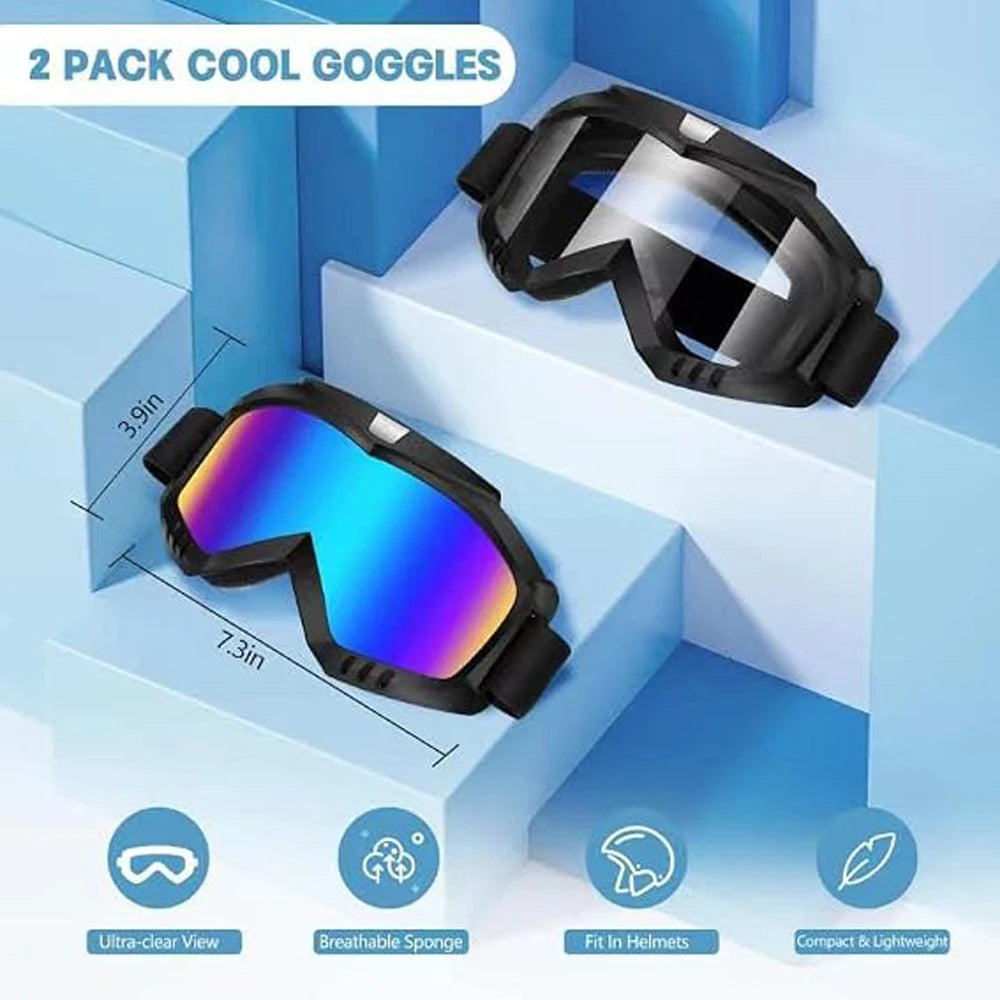 Gafas de protección para motocross, resistentes al viento, con lentes de alta definición, ideales para carreras y uso en terrenos irregulares, gafas para motociclistas y ciclistas, tanto para hombres como para mujeres.