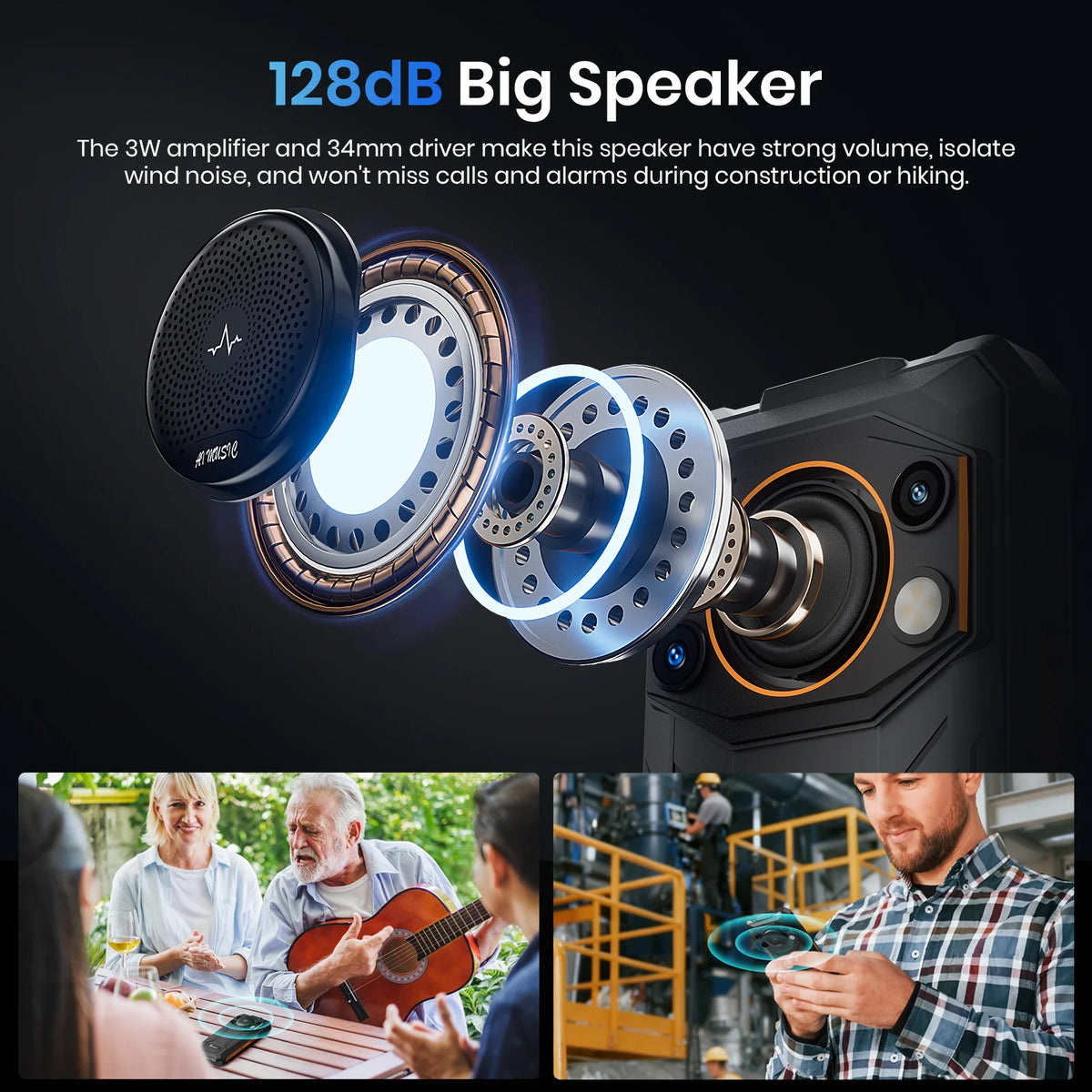 NUEVO Teléfono Robusto Fossibot F110 Pro 5G 2025 Dimensity 6300 5G 8GB+128GB Cámara 50MP+8MP Pantalla de 6.75 pulgadas Batería de 10000mAh Android