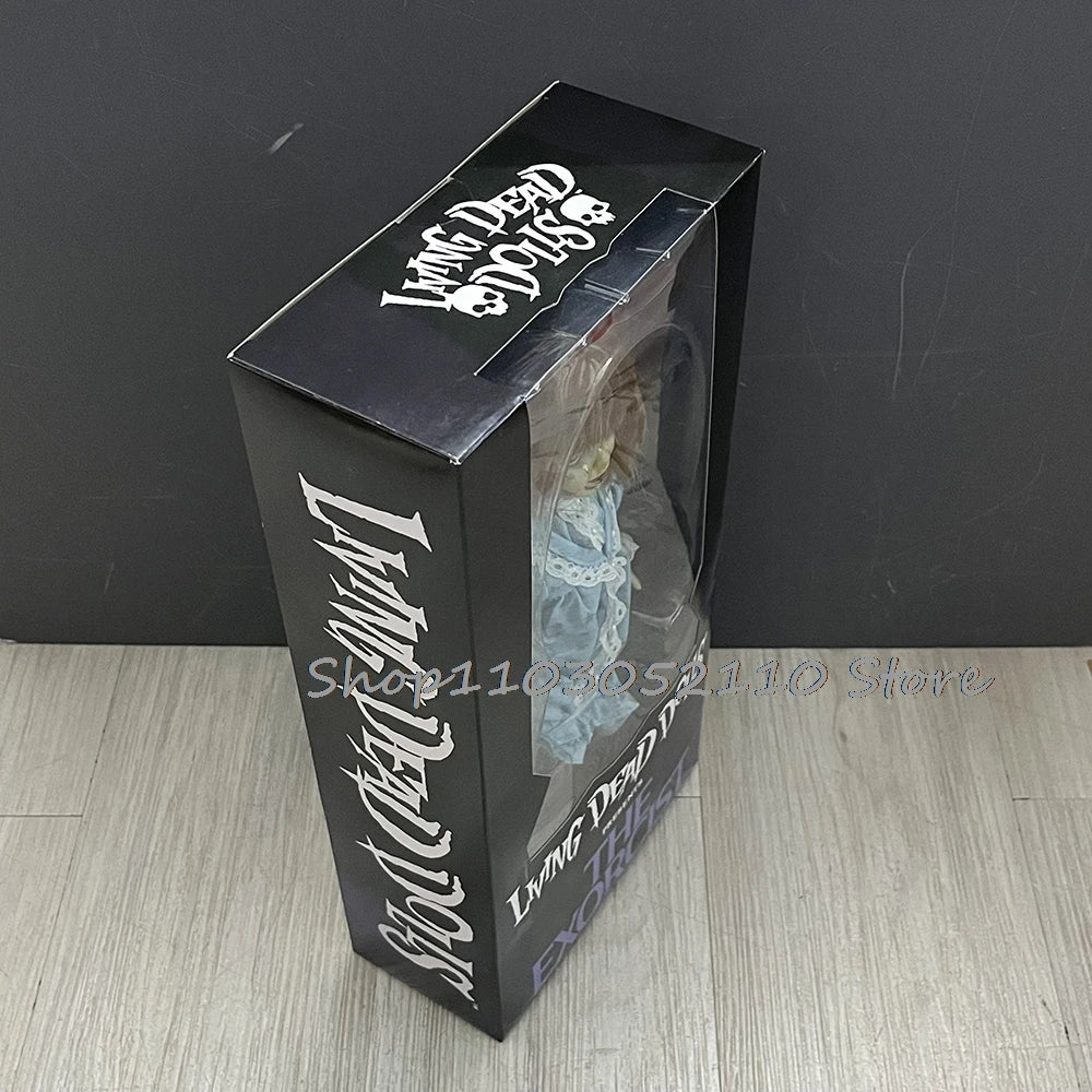 Mezco Living Dead Dolls Figura El exorcista Conjunto Película móvil PVC Figura de terror Muñeca de juguete Regalos de Navidad de Halloween