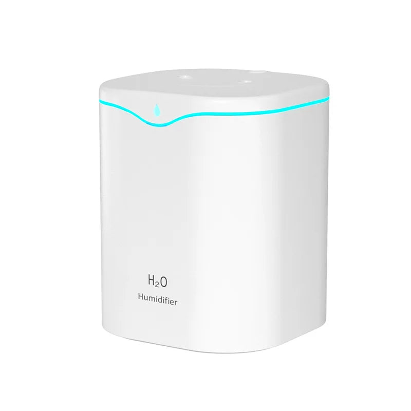 Humidificador de aire USB de gran capacidad, 2000ML, con doble puerto de pulverización, aceite esencial, aromaterapia, máquina de niebla para el hogar y la Oficina