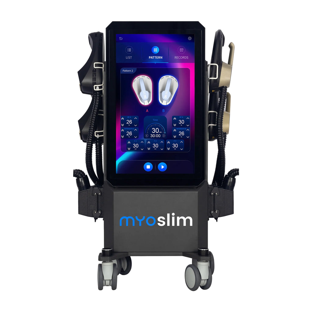 Máquina Profesional de Estimulación Muscular Myoslim EMS Neo Body Sculpt EMS Zero Ultra Pro 6500W con 4 Manijas RF Hi-EMT para Adelgazar