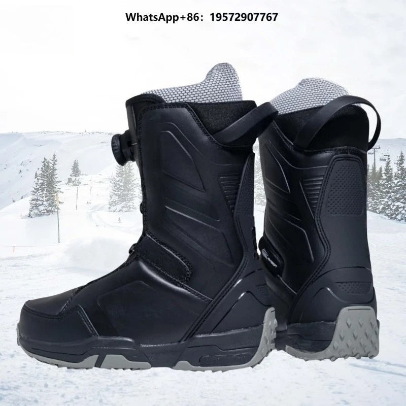 Botas de Snowboard Unisex para Invierno, Impermeables, con Amortiguación en la Parte Superior y Suela de Goma, para Todo Tipo de Montaña