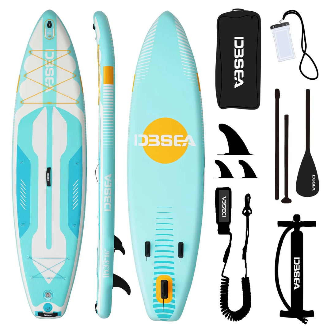 Kit completo de SUP inflable todo en uno, tabla de surf portátil de 11&